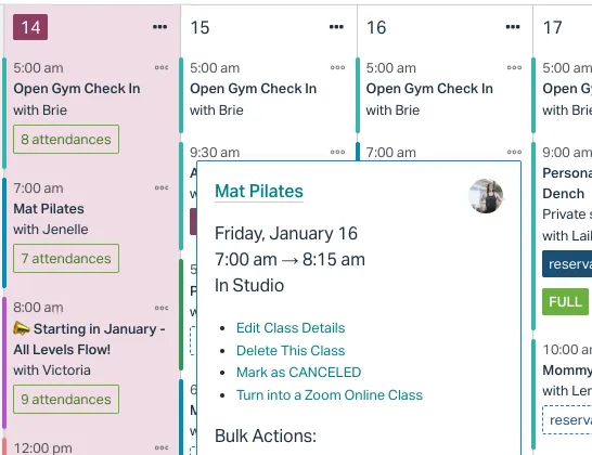 Flexible class scheduling to handle real life