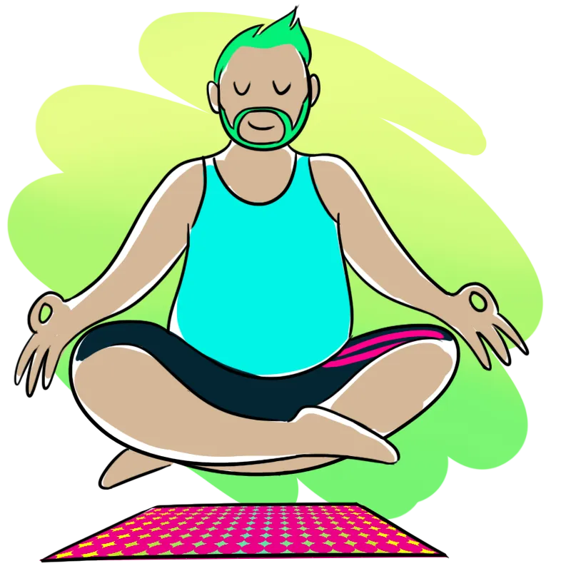 yoga studio illustration